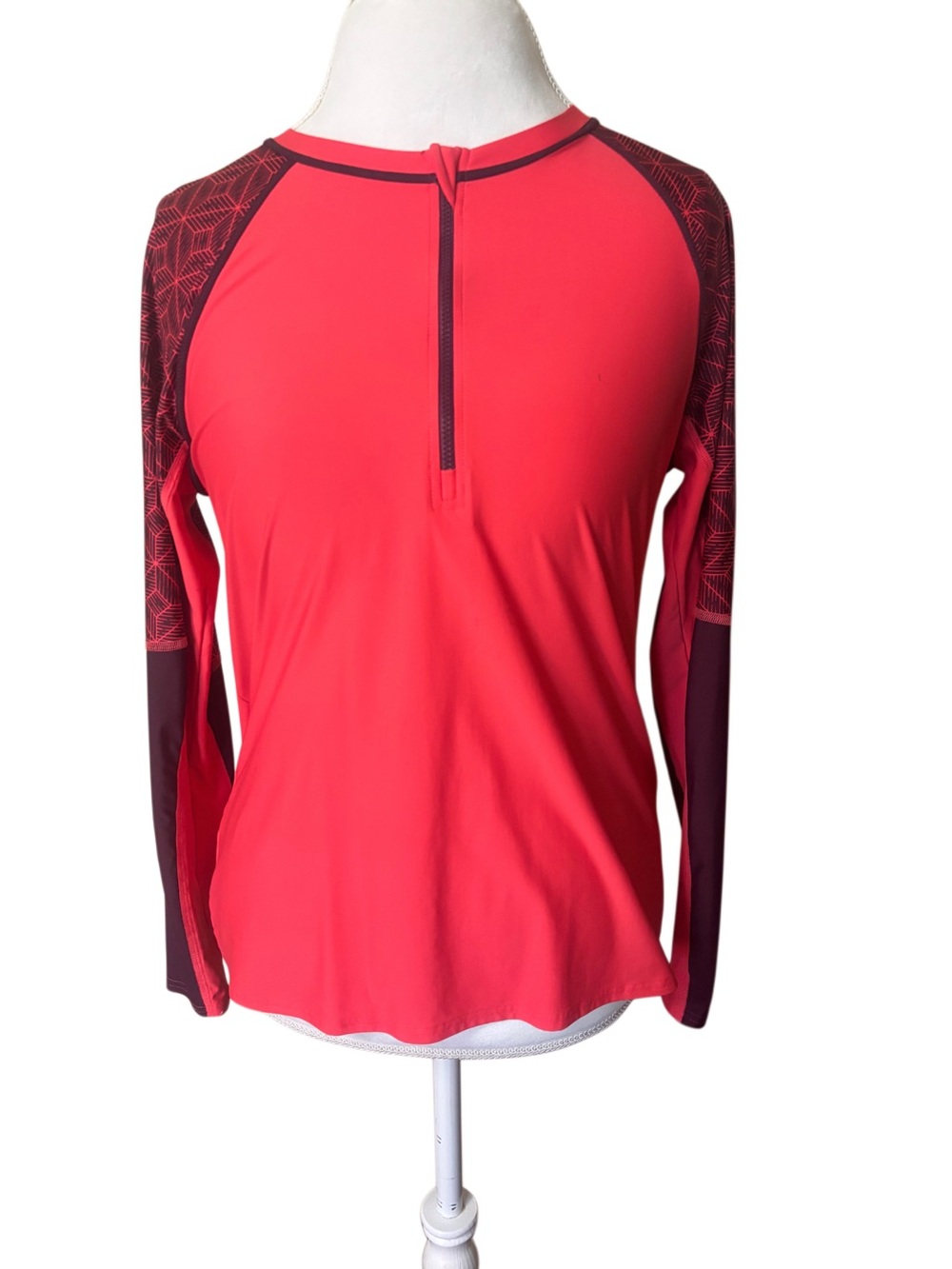 L. L. Bean Pink/Coral Swim Shirt Women’s size Large
